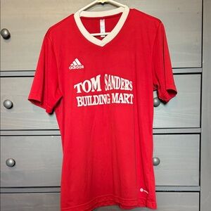 Adidas Red Men's Jersey with White Accents